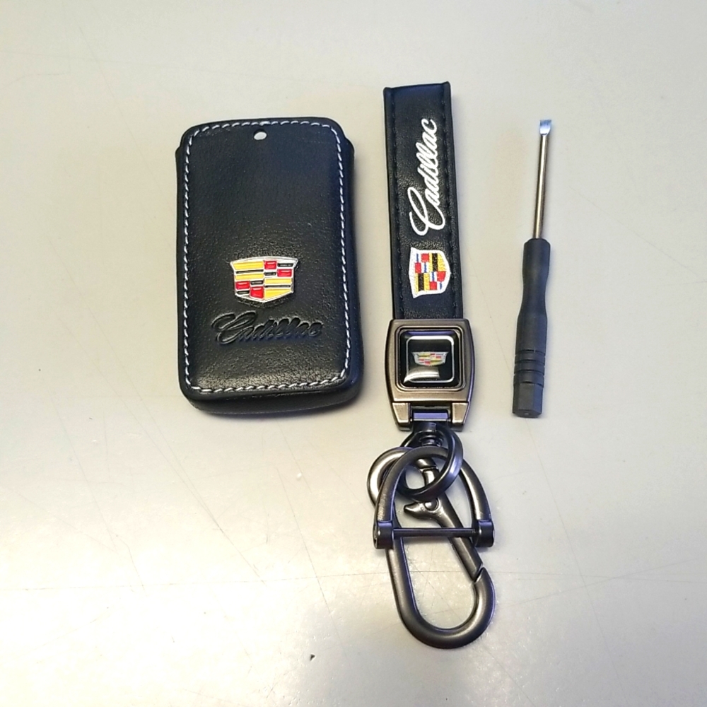 Cadillac Leather 5 Button Key Fob Cover